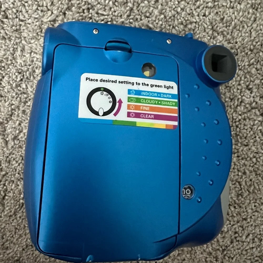 Polaroid Blue and Gray Instant Film Camera